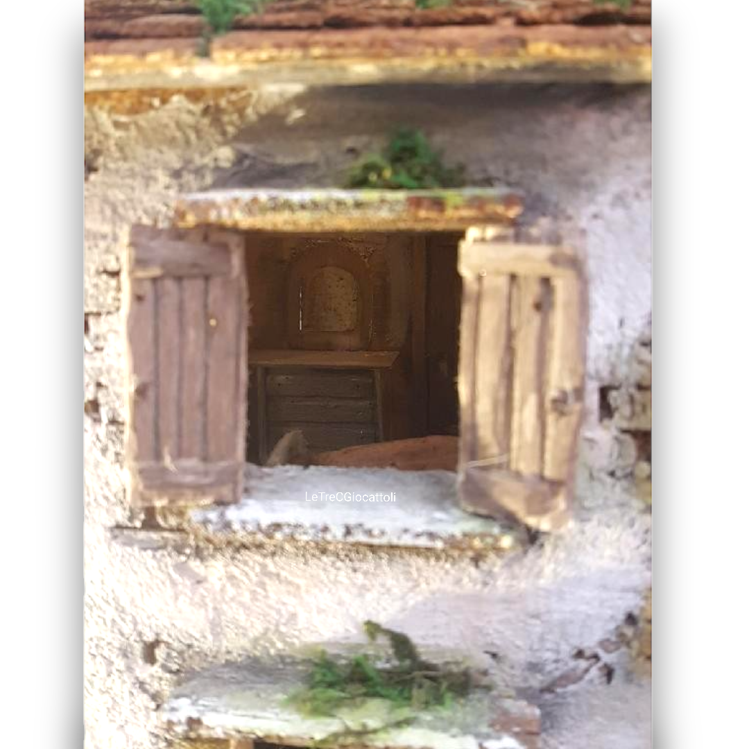 Presepe Casolare stile 700 con Fontana