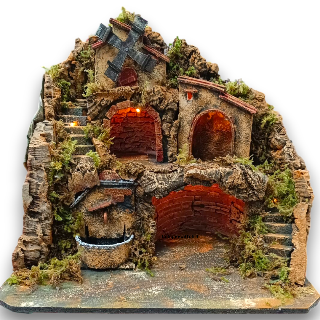 Presepe 50x40x47 Mulino