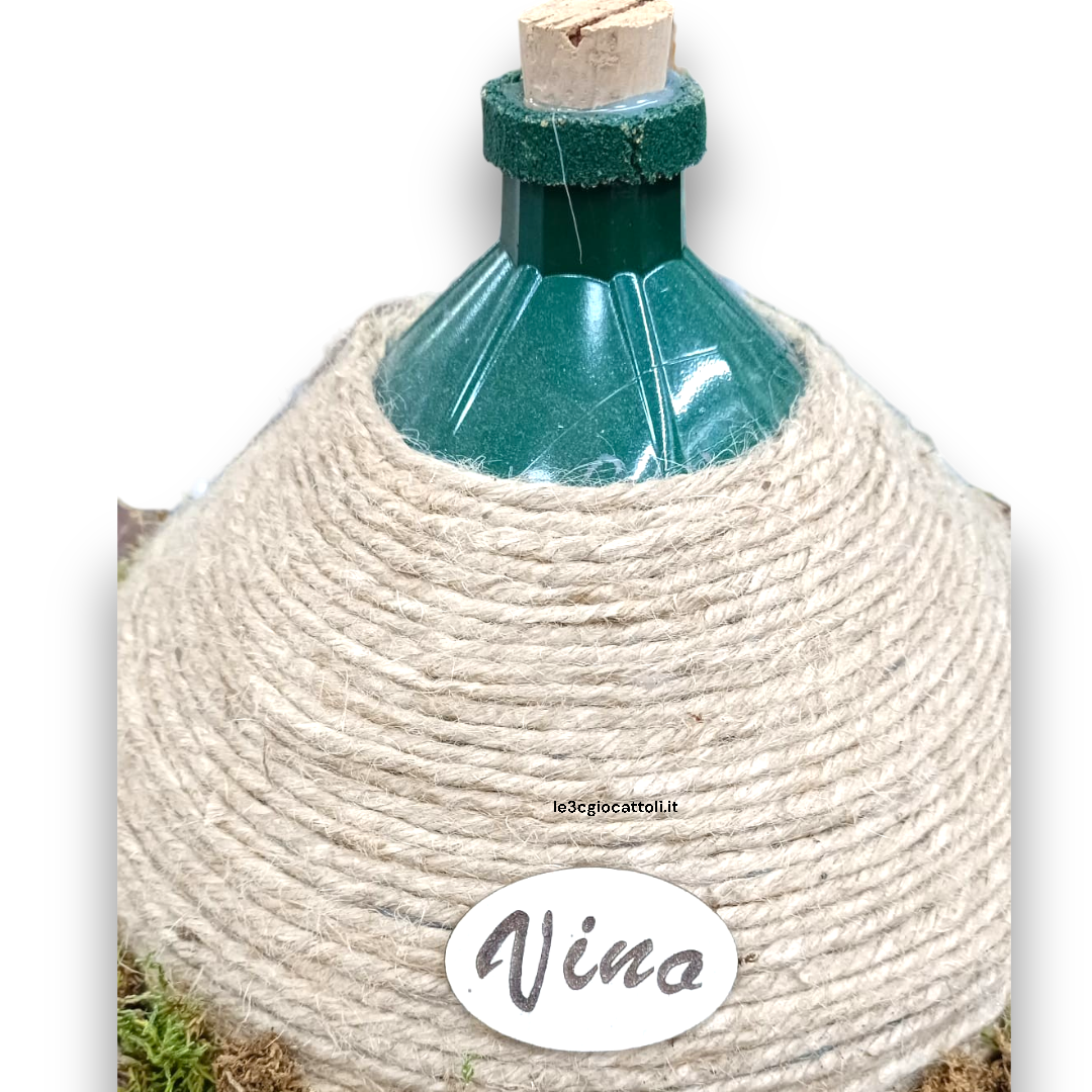 Presepe in Damigiana Legno Maxi 