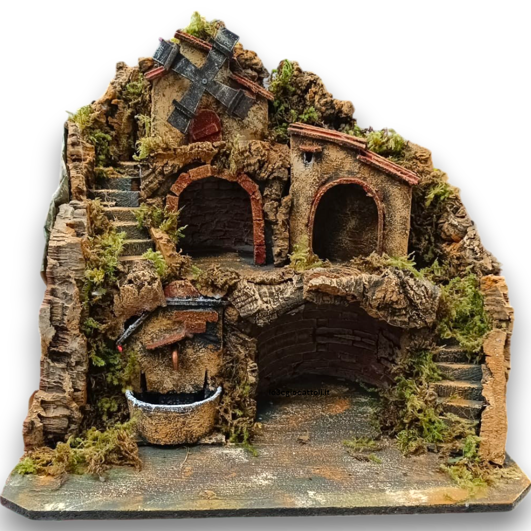 Presepe 50x40x47 Mulino