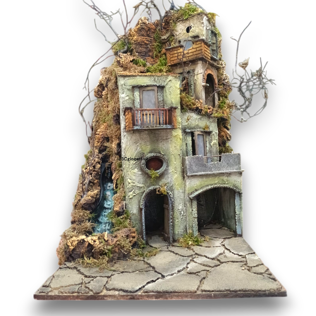 Presepe 40x40 con Cascata