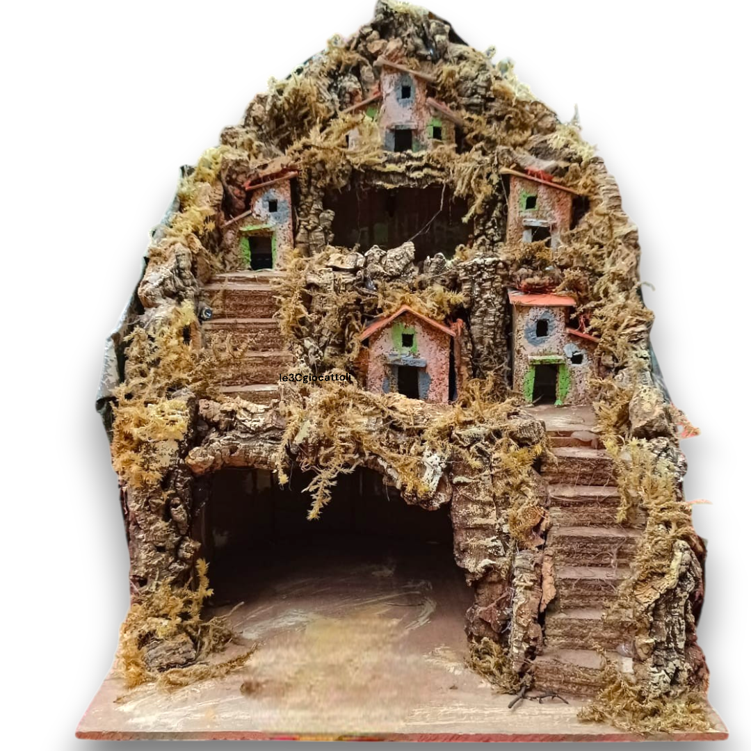 Presepe 2 Grotte mini 25x25x30