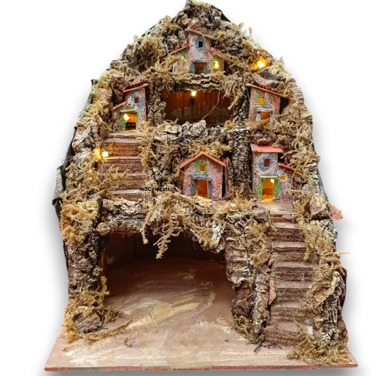 Presepe 2 Grotte mini 25x25x30
